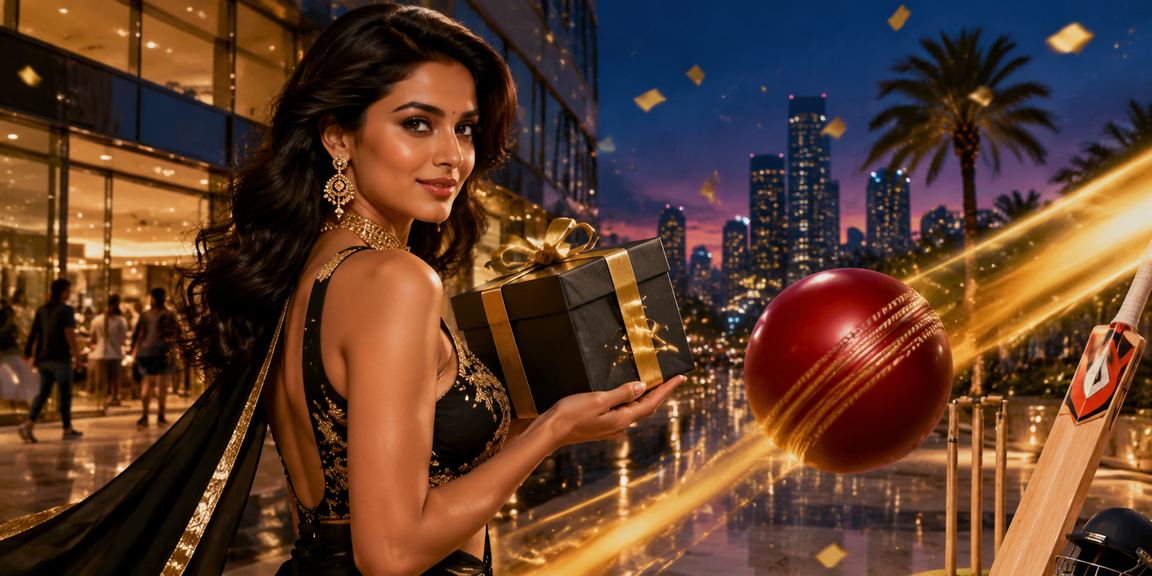 India cricket betting action with cricket bat and ball